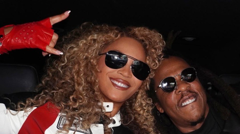 Beyoncé e Jay-Z no GP de Las Vegas Beyoncé e Jay-Z no GP de Las Vegas