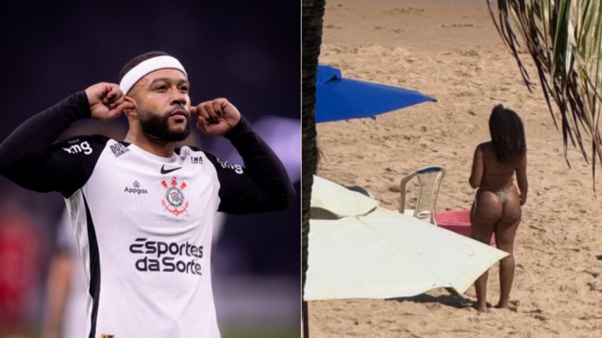 Depay é criticado após postar foto de mulher de biquíni em praia