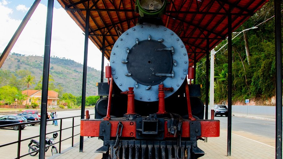 Maria Fumaça do século XIX faz parte do complexo ferroviário de Rio Vermelho