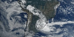 Ciclone no Sul: veja imagens de satélite do fenômeno