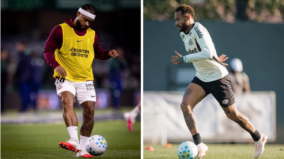 Amigos fora de campo, Depay e Neymar devem se enfrentar no clássico deste fim de semana