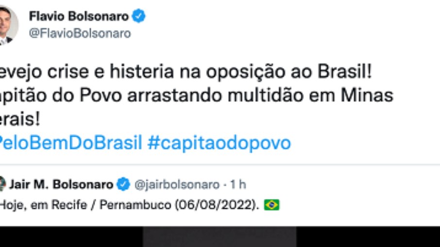 Flávio Bolsonaro trocou Recife por Minas Gerais