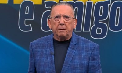 Galvão Bueno anuncia alta em vídeo sobre empate do Brasil