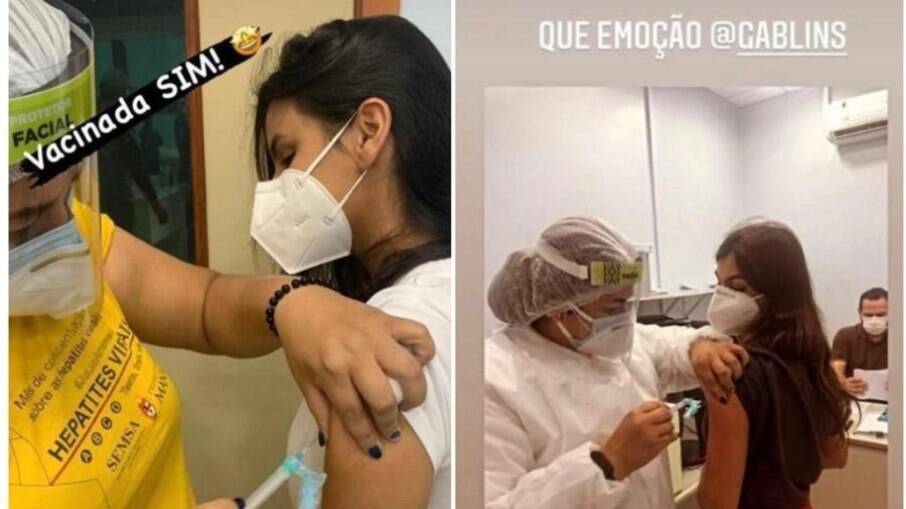 Gabrielle e Isabelle chamaram atenção após vacinação em Manaus
