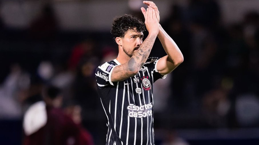 Gustavo Henrique durante Bragantino x Corinthians