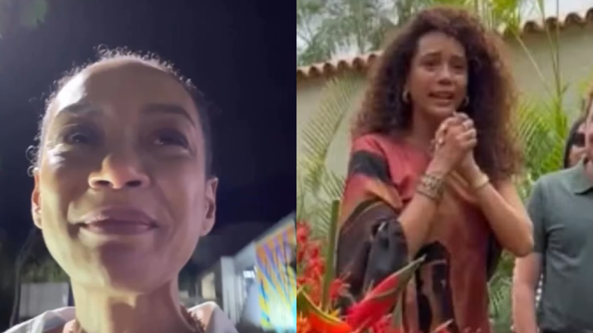 Após polêmica com autora, Taís Araujo termina gravações chorando