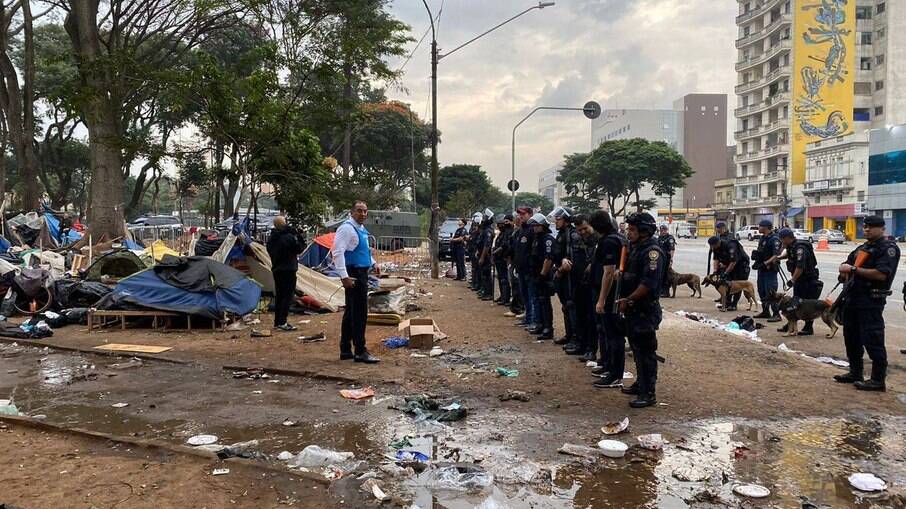 Operação da Polícia Militar na Cracolândia