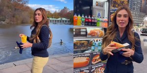 Nicole Bahls curte aniversário em Nova York e manda recado