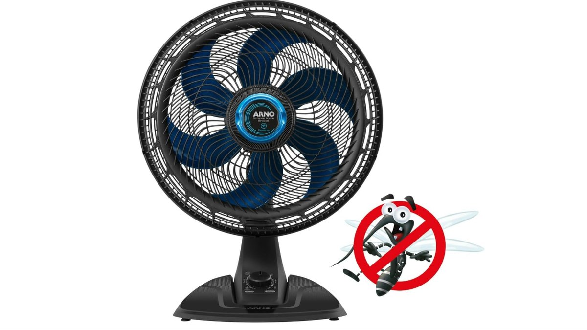 Ventiladores aliviam o calor e ainda combatem os insetos do espaço Ventiladores aliviam o calor e ainda combatem os insetos do espaço