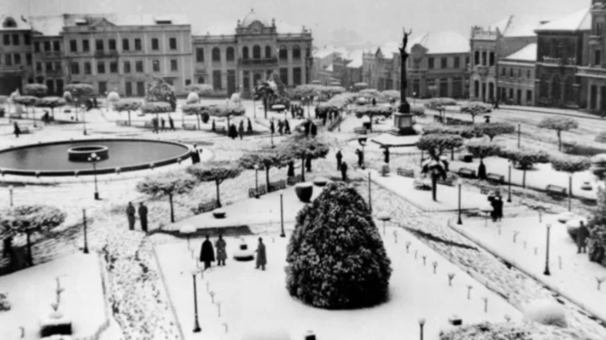 Nevasca em Caxias do Sul, em 1941