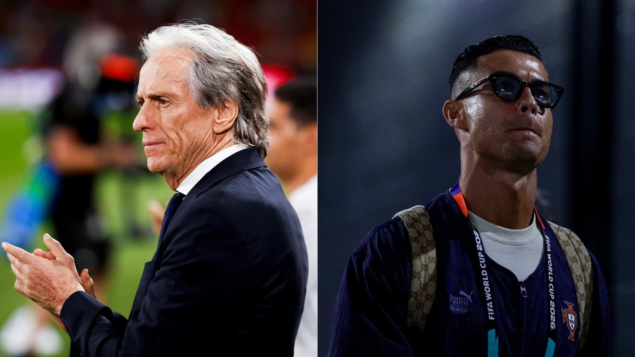 Jorge Jesus e Cristiano Ronaldo