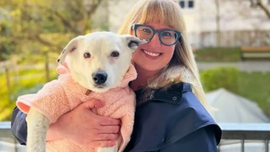 A americana Emily Gardner abriu mão de bens para garantir conforto à pet idosa em viagem A americana Emily Gardner abriu mão de bens para garantir conforto à pet idosa em viagem