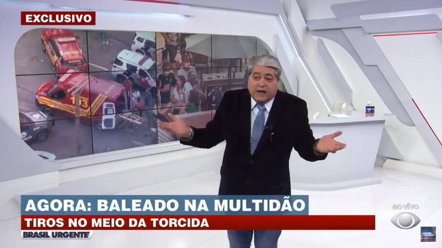 José Luiz Datena perdeu a paciência durante o Brasil Urgente