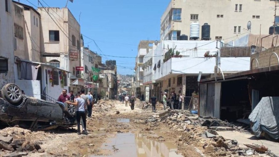 Campo de refugiados em Jenin, na Cisjordânia