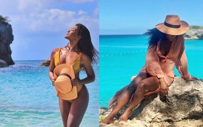 Érika Januza adota visuais mais discretos em suas postagens, mas não perde em nada para as outras musas do verão Érika Januza adota visuais mais discretos em suas postagens, mas não perde em nada para as outras musas do verão