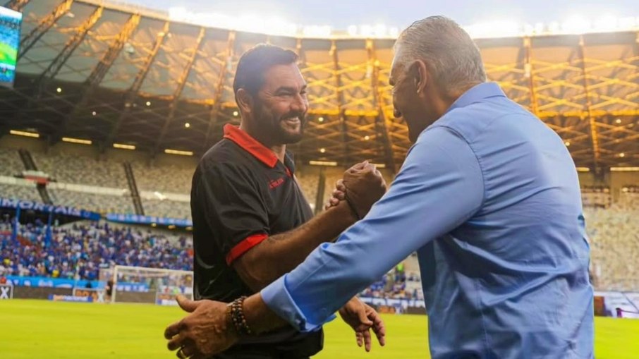 Danilo e Tite em reencontro pelo Campeonato Mineiro