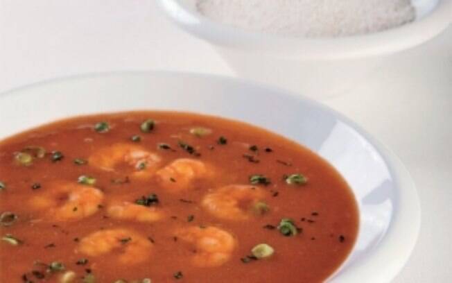 Foto da receita Caldo de camarão pronta.