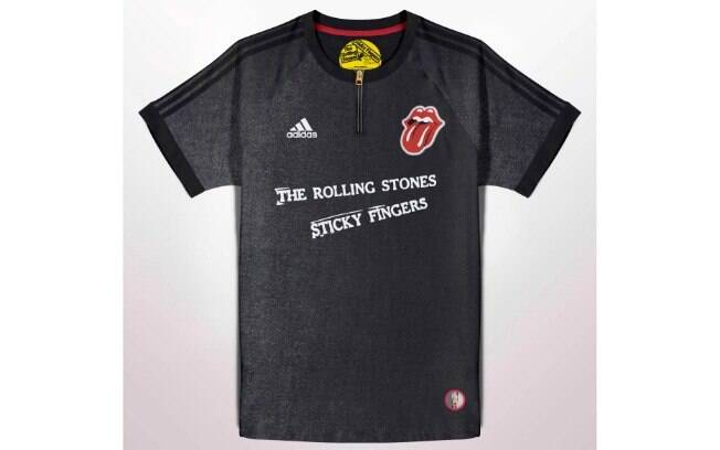 Camisas de futebol com bandas de rock famosas no mundo: Rolling Stones