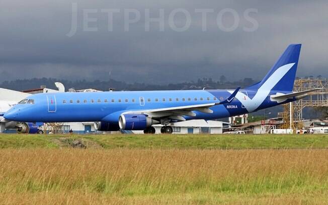 Primeira aeronave Embraer da Breeze Airways vista na Costa Rica Primeira aeronave Embraer da Breeze Airways vista na Costa Rica