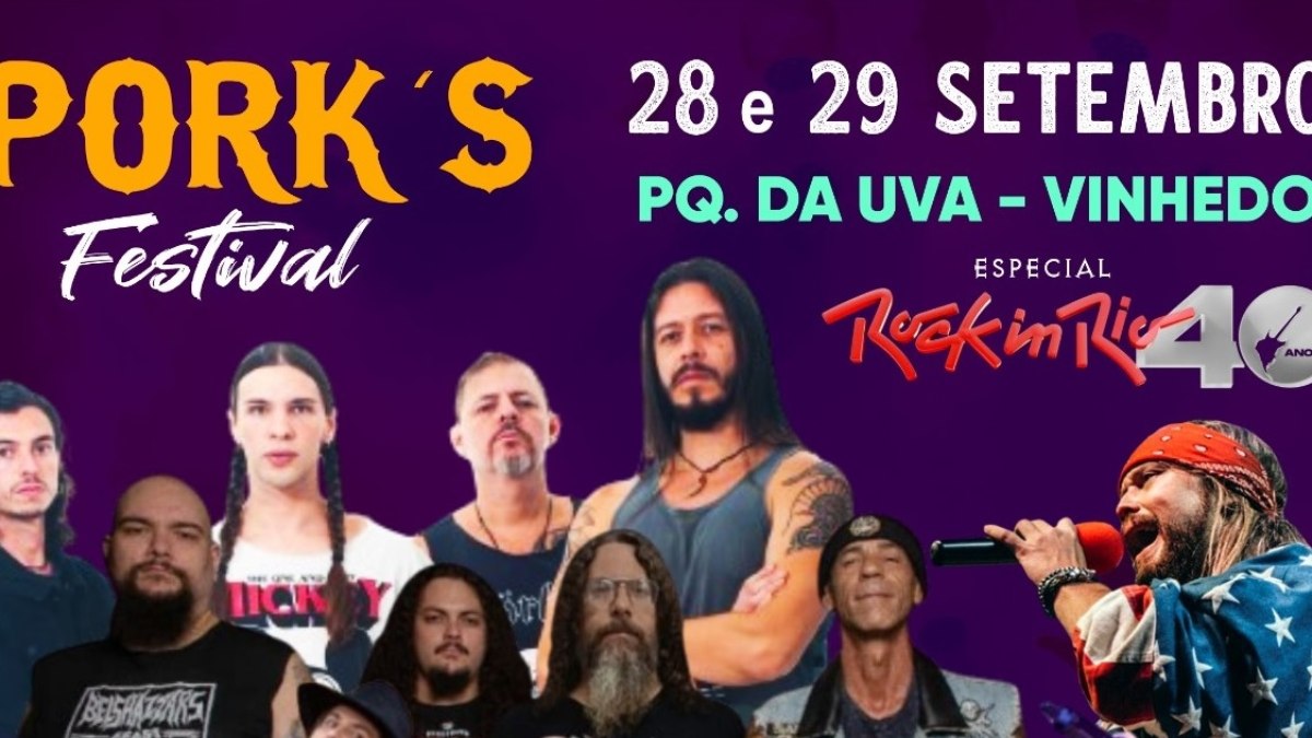 Pork´s Festival realiza tributo aos 40 anos do Rock in Rio