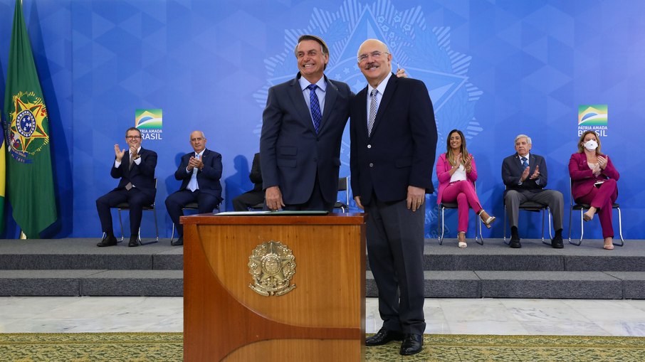 Jair Bolsonaro e Milton Ribeiro