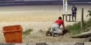 Homem desmaia em praia após suposto "Boa Noite, Cinderela" no RJ