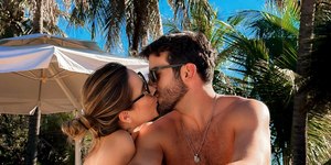 De férias, Wanessa Camargo surge aos beijos com o namorado