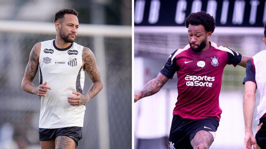 Neymar comanda o Santos, e Memphis busca primeiro gol no ano pelo Corinthians