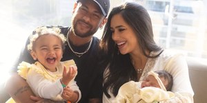 Bruna Biancardi e Neymar mostram rosto de Mel; veja fotos	