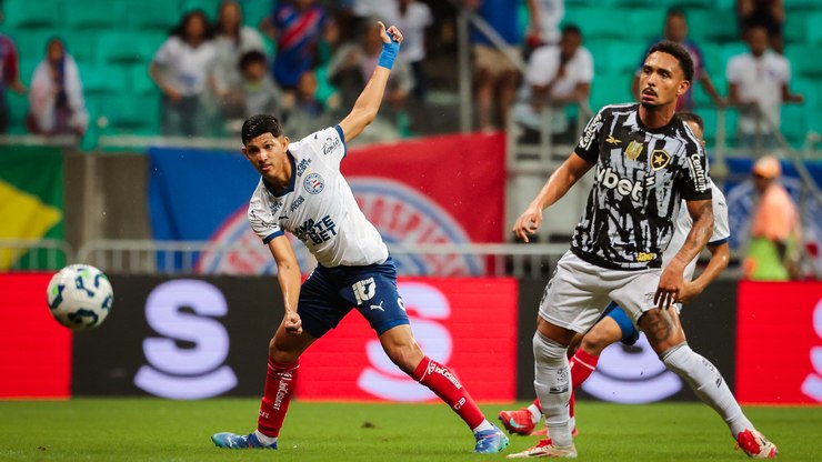Com gol de Cauly, Bahia vence Botafogo pelo Brasileirão