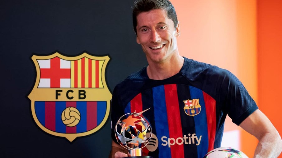 Lewandowski vem se destacando no Barça