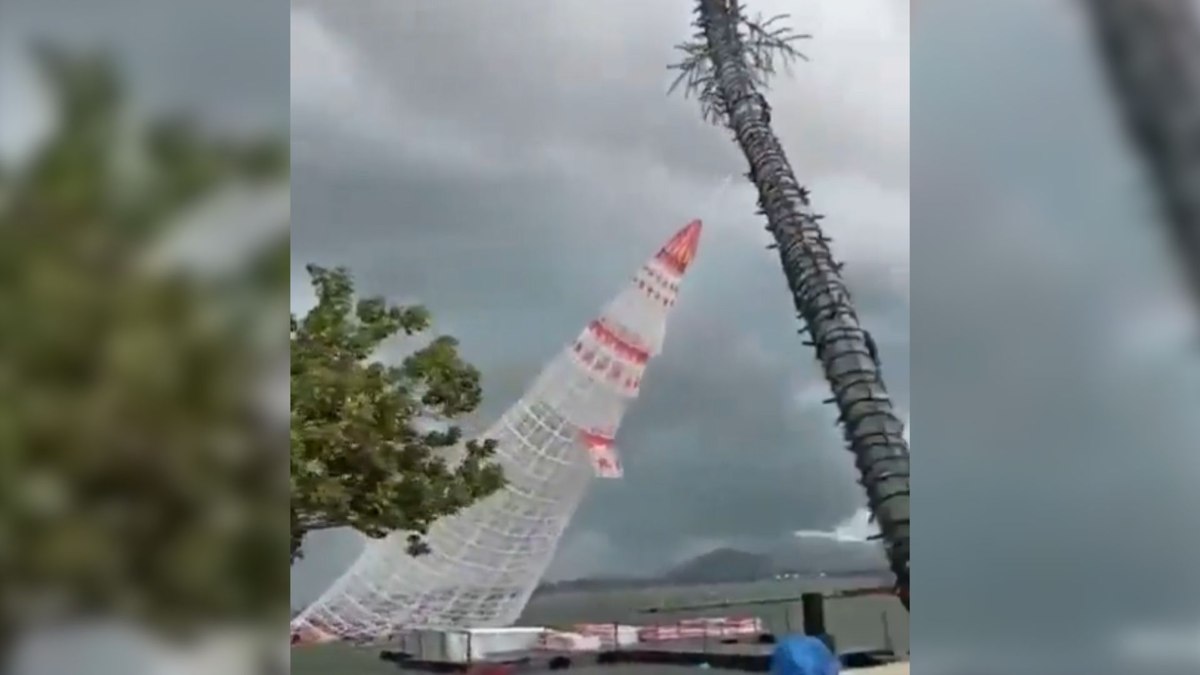 Árvore de natal cai e mata uma pessoa em Maricá