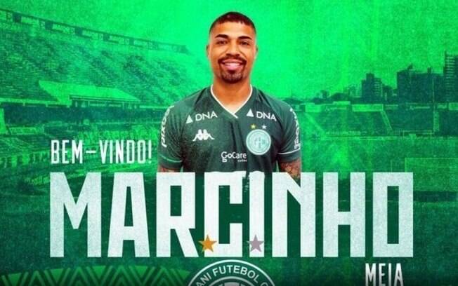Guarani contrata o meio-campista Marcinho, ex-Cruzeiro