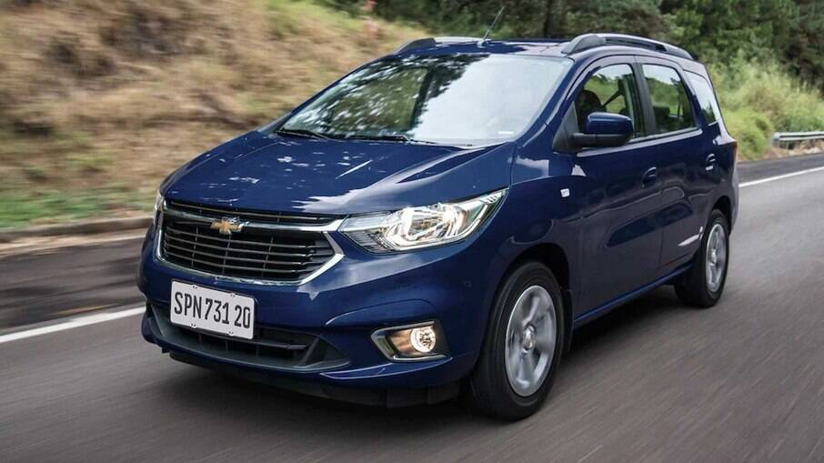 Chevrolet Spin Premier: minivan veterana também já ultrapassou a barreira dos R$ 100 mil entre os nacionais