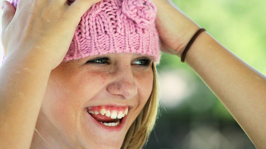 Garota, rindo, sorriso, risada Garota, rindo, sorriso, risada
