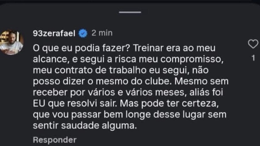 Zé Rafael revela que não sentirá saudades do Santos Zé Rafael revela que não sentirá saudades do Santos