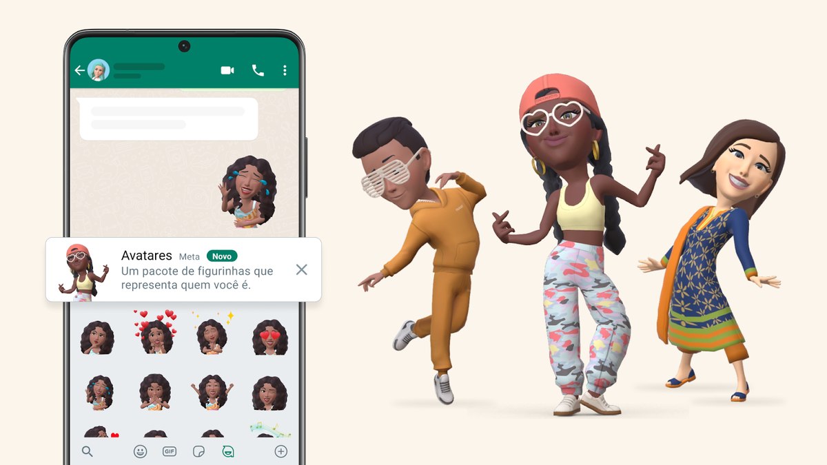 WhatsApp lança avatares para fotos e figurinhas; veja como criar o seu