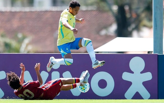 Seleção sub-17 derrotou a Venezuela em amistoso na Granja Comary