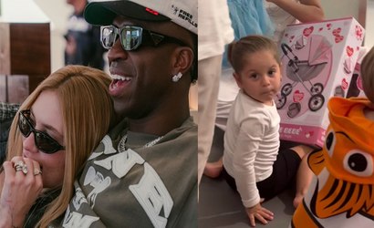 Carrinho que dobra: veja o valor do presente de Vini Jr. para Maria Flor