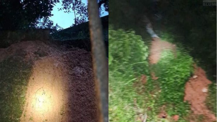 Chuva intensa provoca dois deslizamentos de
terra em Blumenau