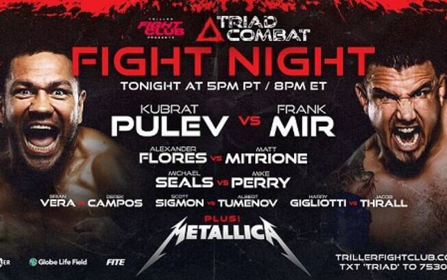 Com ex-campeão do UFC, feras do MMA e show de lendas do metal, Triad Combat estreia no próximo sábado (27)