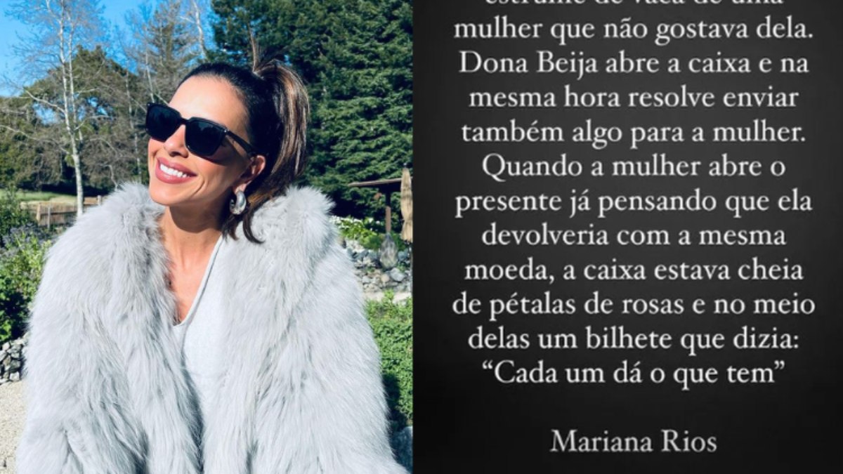 Mariana Rios posta texto após flagra com ex de Marina Ruy Barbosa