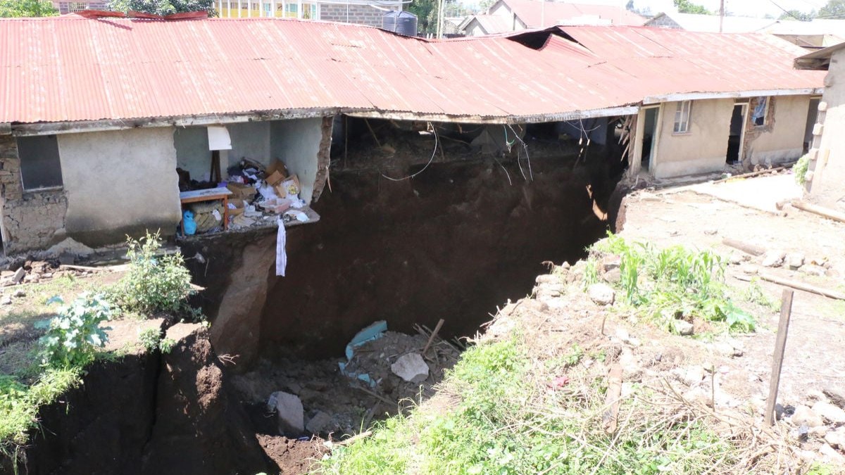 Fissuras gigantes no Quênia surgiram por causa das chuvas