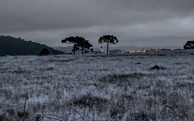 Geada em Urupema deixa em alerta para temperaturas abaixo de zero e neve