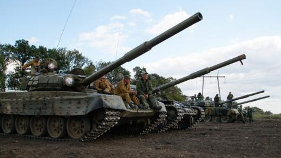 Tanques de guerra na Ucrânia