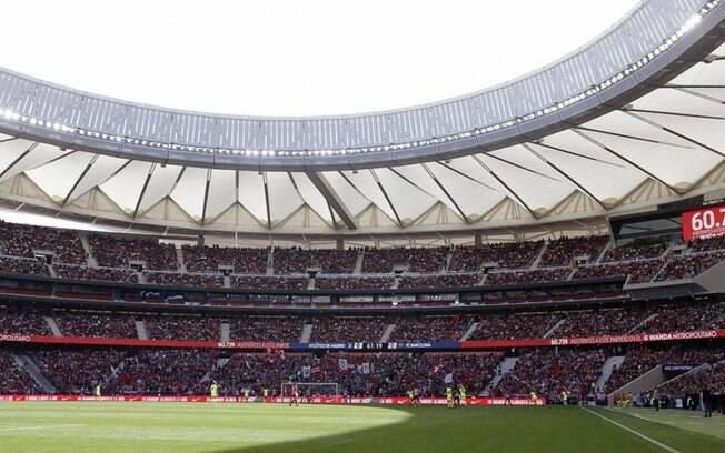 Uefa pune Atlético de Madrid com fechamento parcial do estádio para o jogo contra o Manchester City Uefa pune Atlético de Madrid com fechamento parcial do estádio para o jogo contra o Manchester City