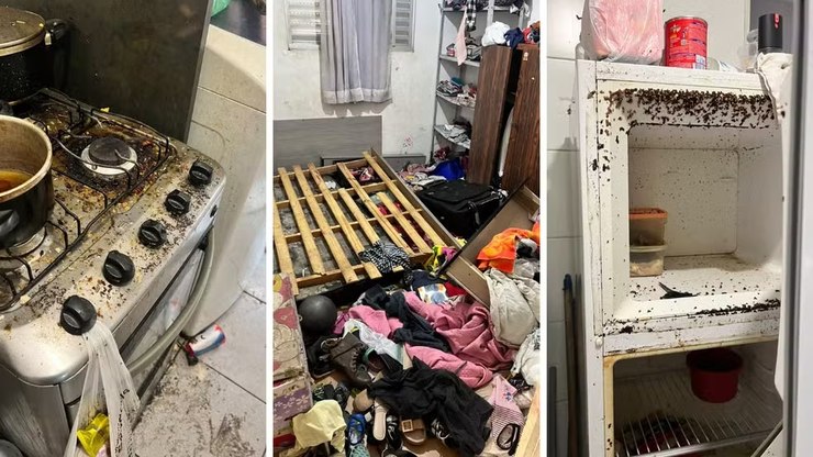 Mãe é presa após deixar 3 filhos sozinhos em condições insalubres
