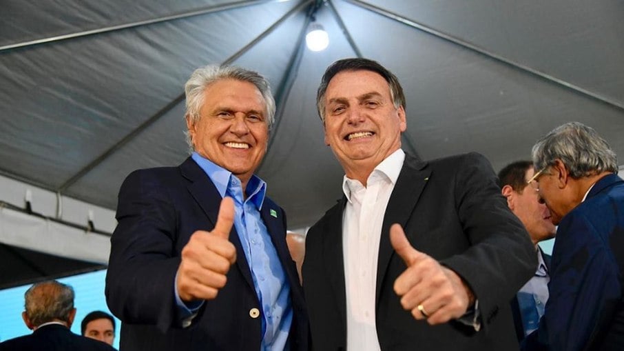 Ronaldo Caiado e Jair Bolsonaro em 2020