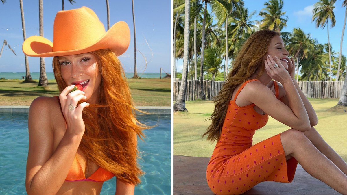 Marina Ruy Barbosa exibe anel milionário em fotos de biquíni durante férias