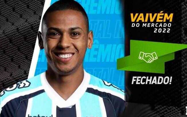 Grêmio anuncia a contratação do zagueiro Bruno Alves